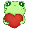 @MasterLamaArt Frog emoji