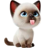 Сиамский кот @Nyasticks emoji