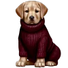 glossy burgundy @cute_enot_art emoji