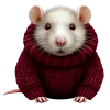 glossy burgundy @cute_enot_art emoji