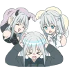 Серебряные сестрёнки @Nyasticks emoji