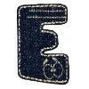 Denim letters by @prem_emodji emoji