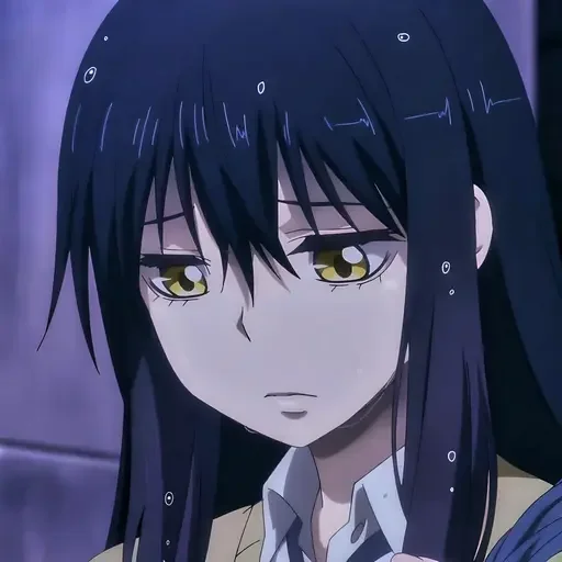 Девочка которая видит @anime_sticks