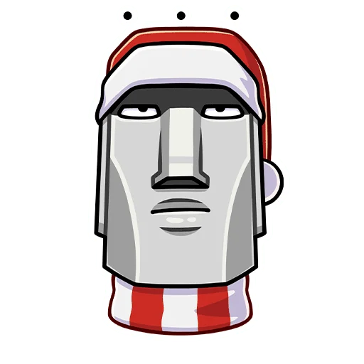 Новогодний Моаи Сноун ::