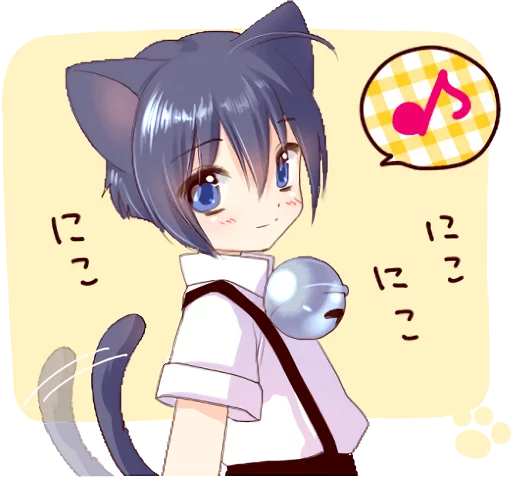 Boy of a black cat ::