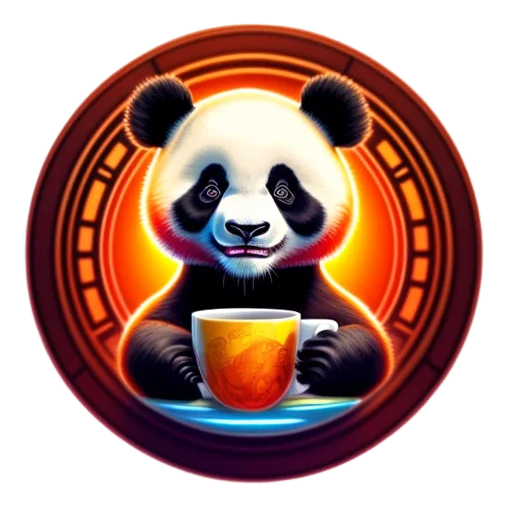 Панды в кружках от