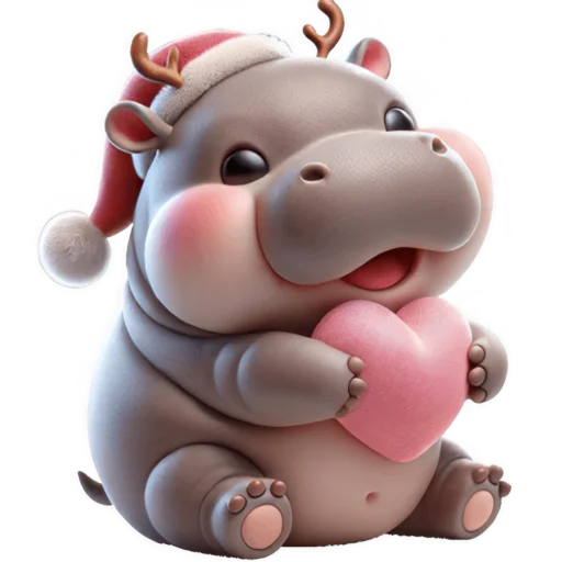 Новогодний Бегемотик 3