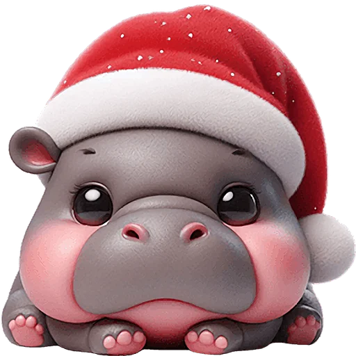 Новогодний бегемотик