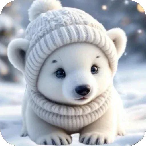 Зимние животные от