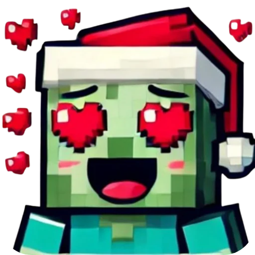 Новогодний зомби (@StickersMinecraft)