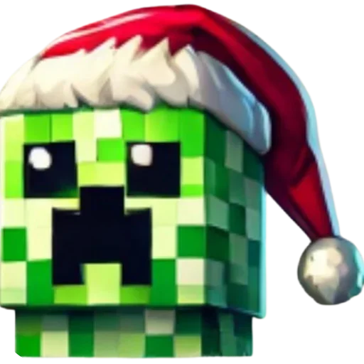 Новогодний крипер (@StickersMinecraft)