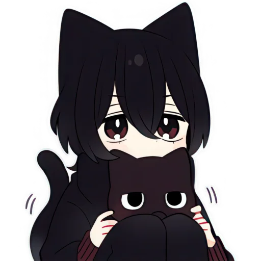 Чёрный котёнок (B) @Nyasticks