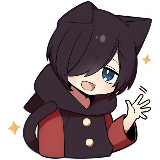 Чёрный котёнок @Nyasticks