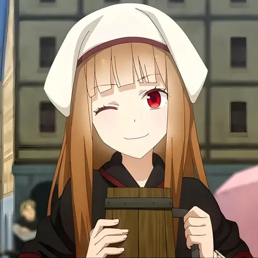 Волчица и пряности @anime_stickerr