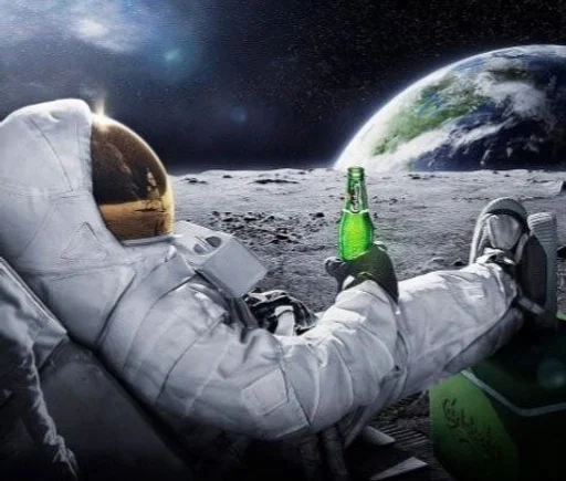 • мем с космонавтом• » @sticer :: @fStikBot