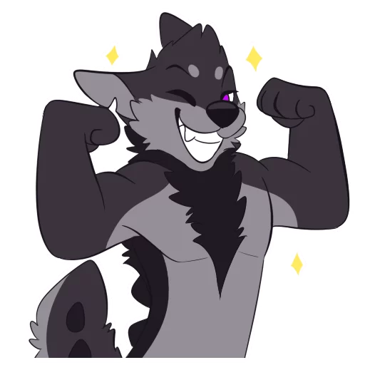 Monster Dog Stickers by Pulex