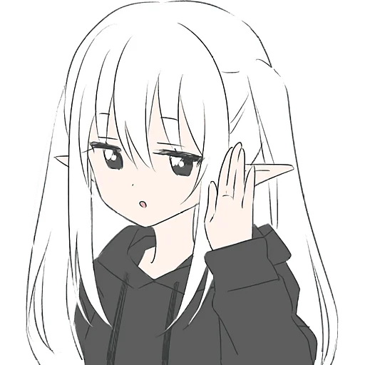 Эльфийка в худи @Nyasticks