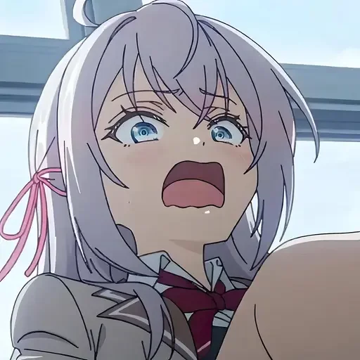 Аля иногда кокетничает @anime_stickerr