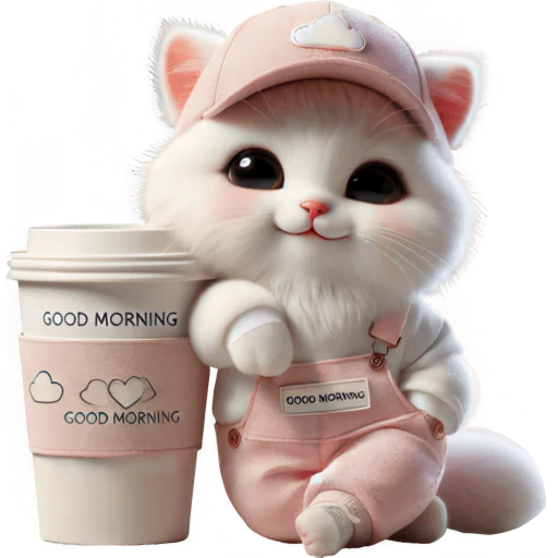 Розовый котёнок @Nyasticks2