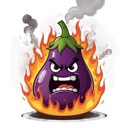 eggplant team @stickerock Баклажан