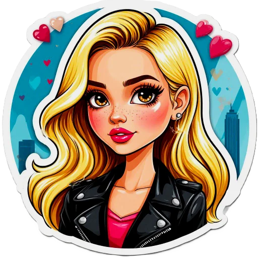 The blonde is cool @ChestSticker