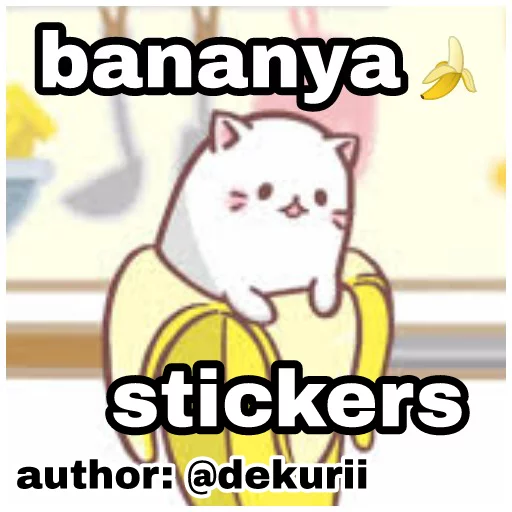 Bananya stickers by