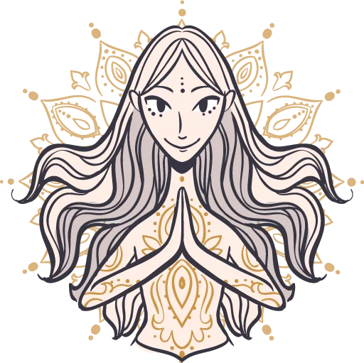 Yoga Sticker • by AnVinoArt