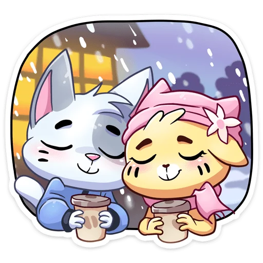 Зимние Бисквит и Ванилька